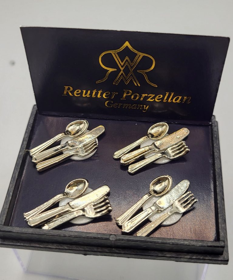 Reutter Reutter Mini cutlery 12 pcs silver - Inimini Dollhouse Store